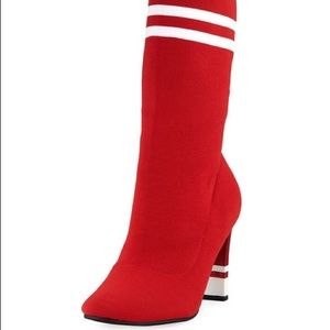 Sam Edelman Red Joy Sock Booties